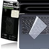 日本メーカー品 MacBook Neo/Air/Pro 13-16インチ (2021-2026) キーボードカバー JIS配列 [最新型番対応] M5 M4 M3 M2 極薄 透明 シリコン製 型番 A3449 A3426 A3404 A3240 A3113 A2681 A2941 A2991 A2779 A2442 対応 マックブック 防塵 (クリア)