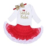 (アイム)iiniim　赤ちゃん クリスマス ロンパース チュチュスカート 長袖 キッズ服 祭り 誕生日 プレゼント 聖夜 イブ ベビー ロンパース 可愛い コスチューム 着ぐるみ 衣装 新生児用 お