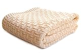 Sonnenstrick 610563326884 Baby Knitted Comfort Blanket 100 % Organic Cotton 100 x 90 cm