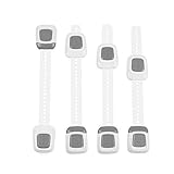 xiaohawangベビー安全キャビネットロック子Proof引き出し、アプライアンス、トイレシート、食器棚、冷蔵庫、オーブンまたはドリルツール調節可能なストラップとラッチロック、簡単なインストール、な