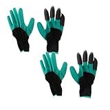 B Baosity ガーデニンググローブ　園芸用手袋　土掘り　植え付け　防棘　2ペア/4ペア - 2ペア