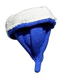 青いかわいい冬プラス毛羽暖かいニットウール品質のベビーハット