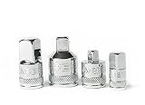 4 Piece Socket Adapter and Reducer Set |ARES 70007| 1/4", 3/8", & 1/2" Ratchet/Socket Set/Extentsion