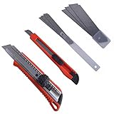 8 in 1スナップオフブレード安全ユーティリティナイフセットボックスカッター早変わりwith 6交換可能スペアブレード