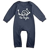 Kamifa カミファ フィルコリンズ イギリス ミュージシャン 長袖ベビー服 おくるみ 出産祝い 男女兼用 Navy 6 M