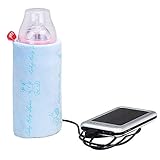 OBEST ボトルウォーマー ミルクヒーター ベビーミルク加熱 ミルク保温 USB加熱 車載用 ボータブルボトルウォーマー 断熱・保温 断電保護機能搭載