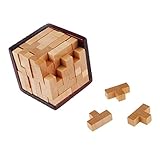 Lovoski キッズ　大人　おもちゃ　知育　木製　テトリス　ビルディングブロック　パズル　積み木　T形　ギフト