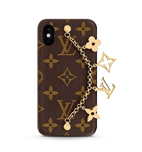 LOUIS VUITTON ルイヴィトン IPHONE バンパー X & XS スマホケース カバー M63899 モノグラム 揺れるチェーン ゴールド
