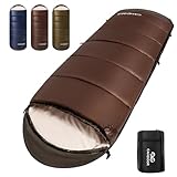 寝袋 冬用 CAMDOOR【人工ダウン&2個連結可】寝袋 オールシーズン シュラフ 冬用 210T防水 寝袋 封筒型 十年つかえる寝袋 温た