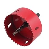 uxcell　バイメタルホールソー　ツイストドリルビット高速度鋼　98mm　スプリングラップ