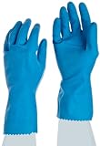Ansell FL 87-155 Light Duty Latex Glove, Chemical Resistant, 12 Pinked Cuff, 12 Length, Small (Pack 