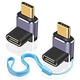 Duttek L字型USB C変換アダプタ 240W、USB C変換アダプタL型、USBタイプCアダプタ 40Gbps対応 8K@60Hz、Thunderbolt 3/4、Switch、iPad、MacBook対応（2パック）