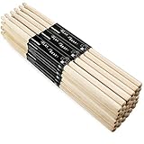 20組 7A 5A ドラムスティック メープルドラムスティック 楕円形先端 木製ドラムスティック 大人/子供/ドラム用 (7A)