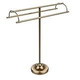 Allied Brass TS-30-BBR Free Standing Double Arm Towel Holder, [並行輸入品]