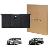 Intelgracia アルファード40系 フロアマット 2列目 防水 メタルロゴ 40アルファード マジックテープ付き お手入れ簡単 アルファード40 アクセサリー (アルファード40系 2ND フロアマットM)