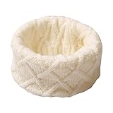 子供のための白いプルオーバーウォームスカーフを編む冬の赤ちゃんのスカーフネクタイ