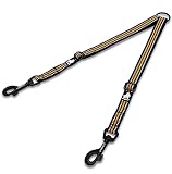 cocomall 犬用リード 2頭引リード 3M反射材料 牽引ロープ ペット用品 小型 、中型 、大型犬適用 散歩ひも 二匹の犬 多頭飼い お出かけ用 便利 丈夫 ナイロン製(S, オレンジ)