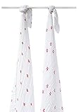 Silly Billyz Muslin Swaddle Wrap Strawberry Crush by Silly Billyz