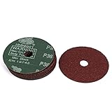 uxcell サンドペーパー　紙やすり 　 研削　研磨　36グリット　研磨サンドディスク 直径100mm 10個
