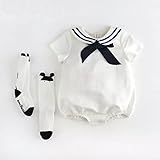 子供 夏服半袖 ロンパース ベビー 浴衣 カバーオール パジャマ 男の子 女の子 (含む：靴下 ) (M)