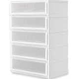 国産 チェスト 収納ケース 衣装ケース 重ねてスライド可能 5段 幅62cm クリア