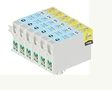 【Ecolink】EPSON エプソン互換インクカートリッジ IC6CL50対応 ICLC50 ライトシアン 単品6個セット