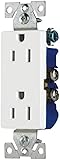 Eaton 1107W 15-Amp 2-Pole 3-Wire 125-Volts Decorator Duplex Receptacle, White [並行輸入品]