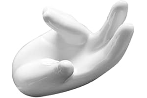 6 Holes/12 Holes Ocarina Display Base White Ceramic Ocarina Support Display Hand Stand Display Hand Stand Hand Holder