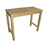 天然木製デスク ブラウン (W90 ナチュラル)