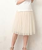 Angeliebe エンジェリーベ マタニティ 産前 産後 対応 チュール スカート 妊婦服 ボトムス S 〜 M オフ ホワイト 20944 20944502