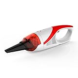 Dpower ハンディクリーナー 充電式コードレス コンパクト ダスト小型掃除機カークリーナー (レッド)