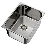 Ambassador Marine Rectangle Stainless Steel Brushed Finish Sink, 13 1/4-Inch Long x 10 1/2-Inch Wide