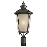 Sea Gull Lighting 82240-780 Cape May Post Most Mount Lighting Fixture, Burled Iron [並行輸入品]