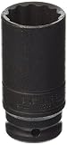 Urrea 7338 1/2-Inch Drive Deep 12-Point 1-3/16-Inch Impact Socket [並行輸入品]