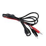 KKmoon　測定ケーブル　Test Leads　2Pcs BNC to Dual Alligator Clip Insulated Test Leads Probe 50Ω Coaxial Cabl