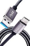 【家電雑誌掲載】 [国内ブランド] USB-Type-C ケーブル 3A 急速充電 1m USB3.0 変換 タイプc typec USB-C usbc USB-A android Xperia Galaxy iPad Pro MacBook switch 等対応 (シルバーグレー)