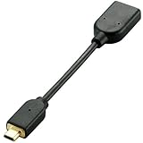 ELECOM スマートフォン用microHDMI変換アダプタ ブラック MPA-HDCDBK