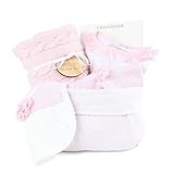 Oliver and Adelaide American Made Crib to Cafe-4 Pc Gift Set, Pink, 0-6 Months by Oliver & Adelaide
