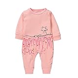 エルフ ベビー(Fairy Baby)ロンパース ベビー服つなぎ カバーオール 長袖 59cm ピンク星