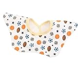 幼児　赤ちゃん　回転360°　花形　ヘッド　スカーフ　バンダナ　唾液タオル　ビブ　よだれかけ　全8色 フットボール