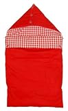 Taftan Checks Foot Muff 80cm (Red) by Taftan