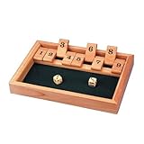 Shut The Box Game-- Ideal for assisting children to learn basic numeracy -- Classic Game by Mammoth 