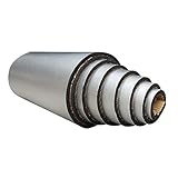 SOOMJ 厚さ10mm断熱マット 熱反射 吸音 遮音防音材料 業務用 保冷保温シート 遮熱 (2mアルミ箔)