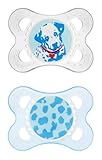MAM Animals Silicone Pacifier, Blue, 0-6 Months, 2-Count by MAM [並行輸入品]