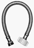 MOEN 7233-16-38-2 3/8 Compression x 7/8 Ballcock x 16 Lead Free Stainless Steel Toilet Connector [並行