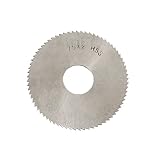 uxcell フライス　　72歯　ソウ　75ミリメートル加工径　HSS　内径22ミリメートル　シルバートーン