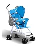 ベビーカー B形 背面ベビーカー バギー 4輪ベビーカー 超軽量 3.2kg 折りたたみ簡単 快適乗り心地 1ヶ月~36ヶ月頃対象 ブルー HonourBaby ※3年保証登録対応品