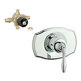 Grohe K19708-35015R-000 Seabury Tub and Shower Valve Kit, Chrome [並行輸入品]