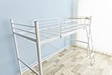 ロフトパイプベッド【シングル】 カラー：ホワイト
