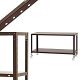 スマートラック NSTRK-063 幅90×奥行20×高さ49.5cm 2段 ブラウン 80㎏/全